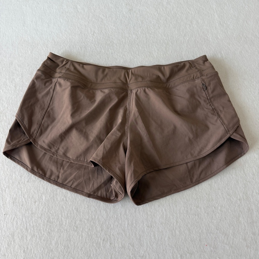 CRZ YOGA Athletic Shorts‎ Women XL Brown Lightweight Stretch Activewear Yoga